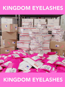Kingdom Eyelashes - Ready for Shipping Now.