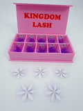 6D Purple Handmade Lashes - Mix Lengths - 1000 Fans