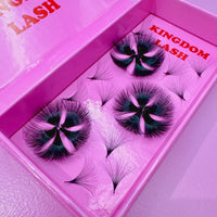 30D Handmade / Promade Lashes - 1000 Fans