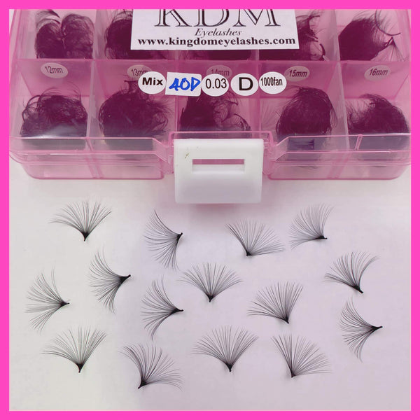 40D Handmade Lashes Mixed Lengths - 16/17/18/19/20