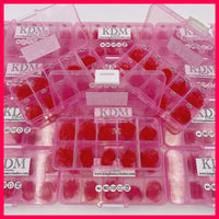 5D Red Handmade Lashes - Mixed Lengths