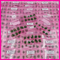 5D Green Handmade Lashes - Mixed Lengths