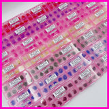 8D White Handmade Lashes - Mixed Lengths