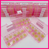 8D Yellow Handmade Lashes - Mixed Lengths