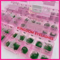 8D Green Handmade Lashes - Mixed Lengths