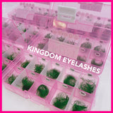 5D Green Handmade Lashes - Mixed Lengths