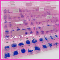 5D Blue Handmade Lashes - Mixed Lengths