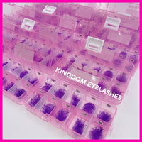 6D Purple Handmade Lashes - Mixed Lengths