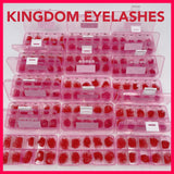 5D Red Handmade Lashes - Mixed Lengths