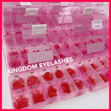 5D Red Handmade Lashes - Mixed Lengths