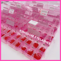 5D Red Handmade Lashes - Mixed Lengths