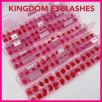 5D Red Handmade Lashes - Mixed Lengths