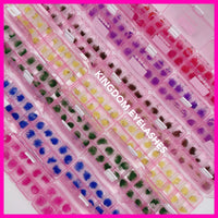 8D Purple Handmade Lashes - Mixed Lengths