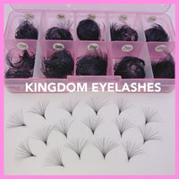 30D Handmade Lashes Mix Lengths - 11/12/13/14/15 - 1000 Fans
